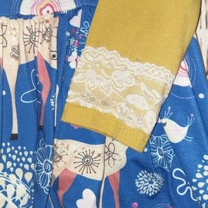 Dresses - Cute dress with mustard sleeves with lace Dresses - Cute dress with mustard sleeves with lace